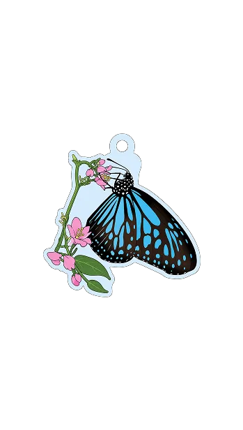 Motyl – wzór breloka personalizowanego