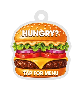 Cheeseburger – wzór breloka NFC