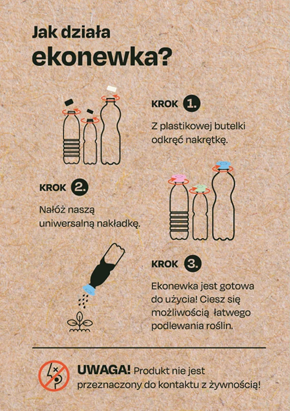 Tył kartonika ekonewki – instrukcja użytkowania w trzech krokach
