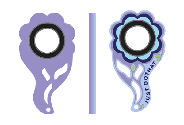 Kwiat niebieski – wzór keyspinnera