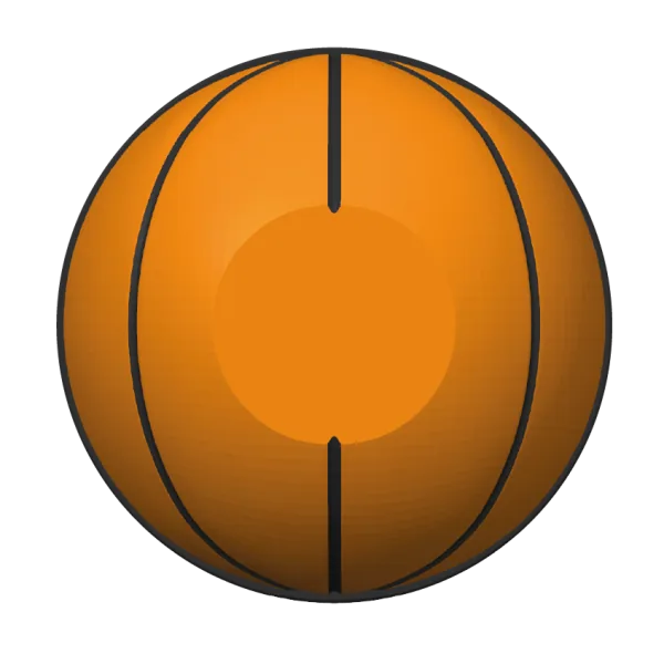Piłka do koszykówki – wzór magnesu 3D