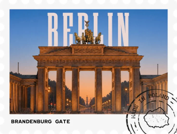 Berlin – znaczek pocztowy – wzór magnesu