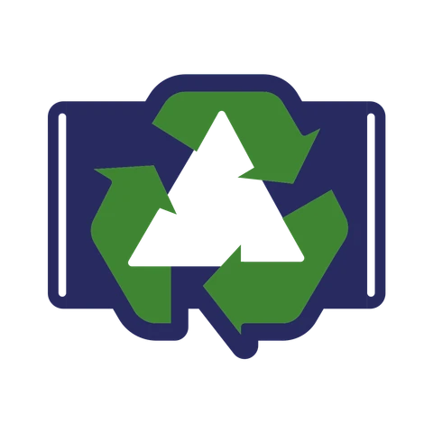 Recykling – wzór okienka do kalendarza