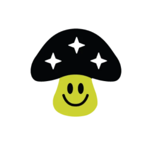 Mushroom – event bracelet pin design