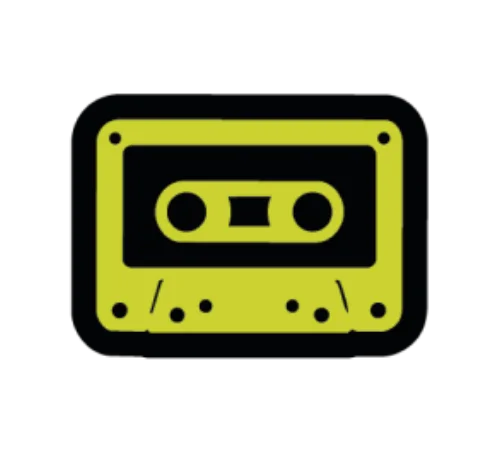Cassette – event bracelet pin design