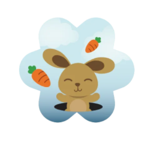Rabbit – event bracelet pin design