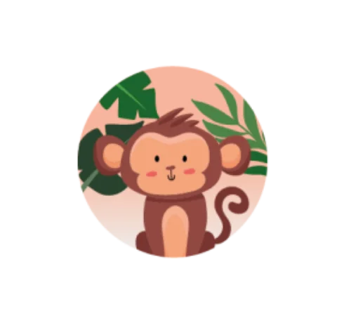 Monkey – event bracelet pin design