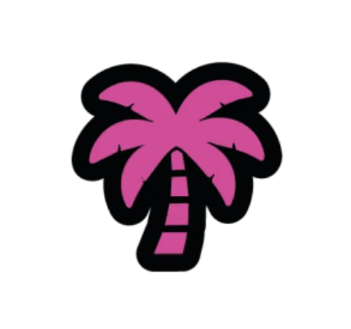 Palm tree – event bracelet pin design