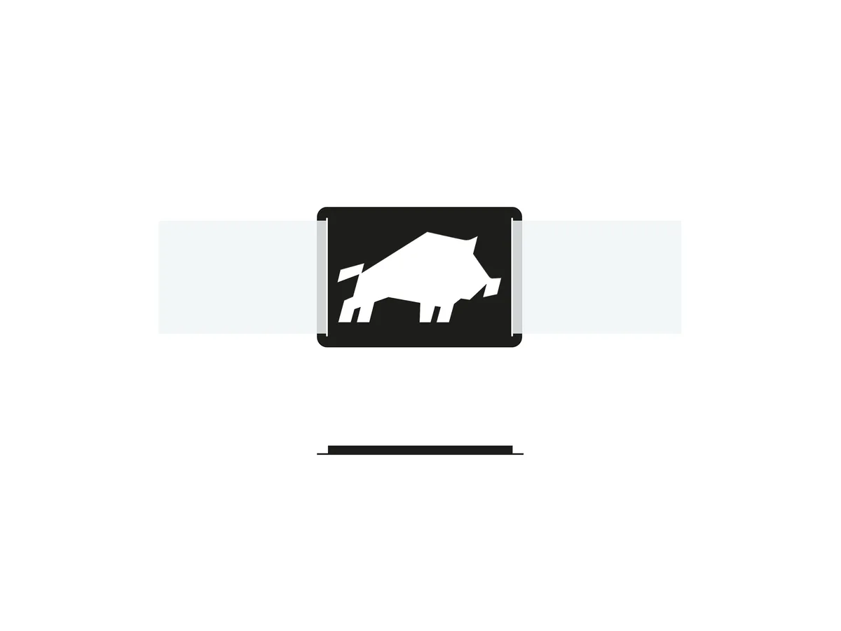 Boar-shaped date indicator – technical drawing of the design