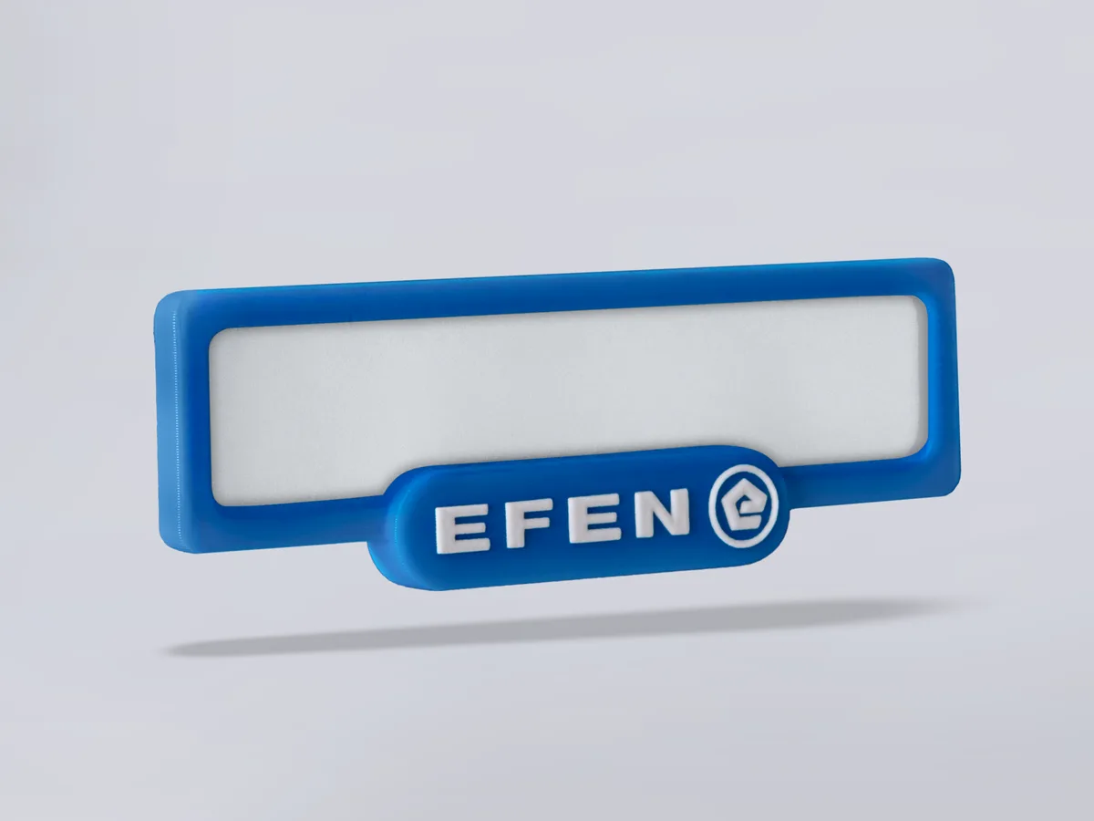 Identyfikatory na targi – EFEN, realizacja dothat