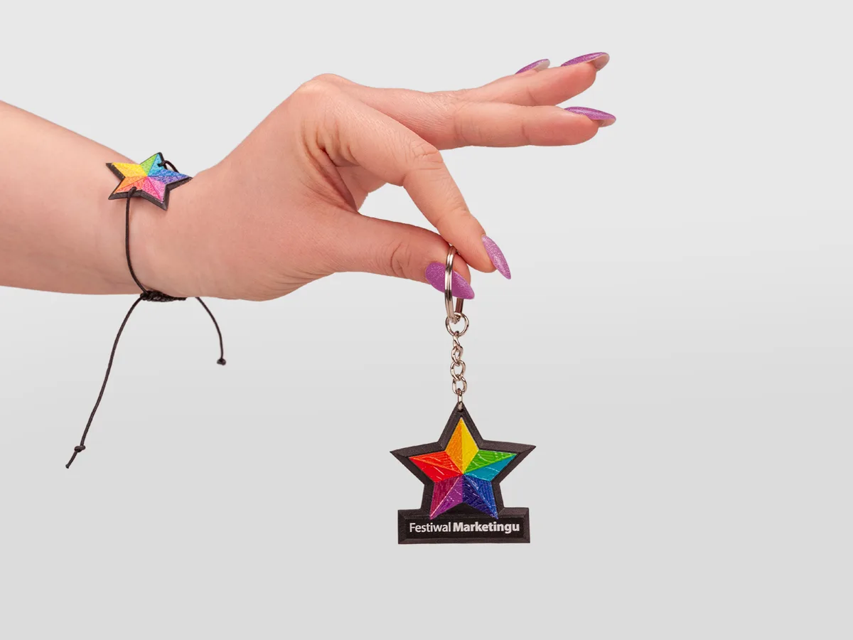 Zestaw gadżetów z gwiazdą – Festiwal Marketingu, realizacja dothat