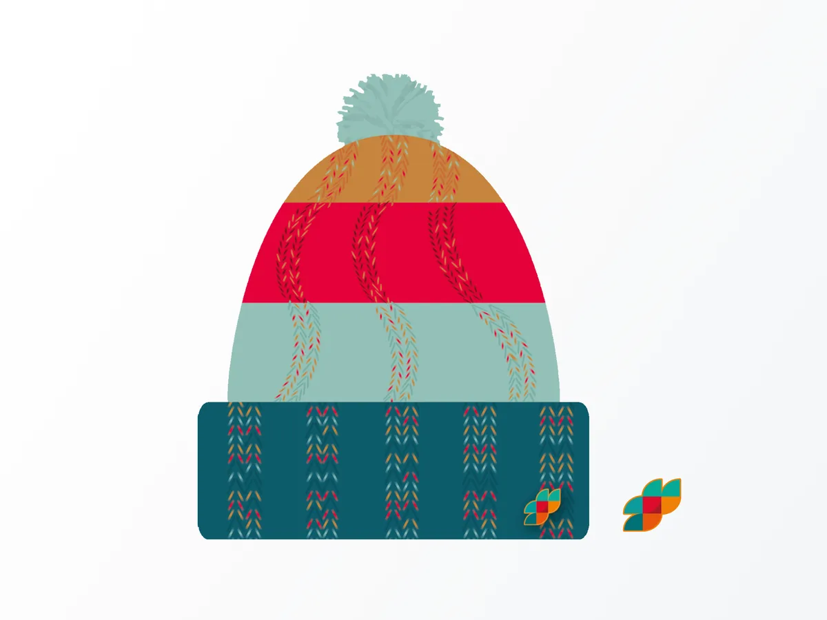 Czapka z personalizowanym pinem – projekt