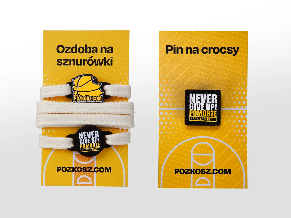 Ozdoby na sznurówki i pin na crocsy – Pomorski Okręgowy Związek Koszykówki, zdjęcie 3